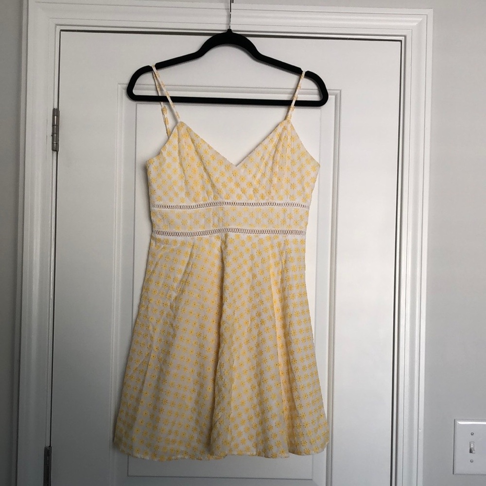 Yellow and White Floral Sundress